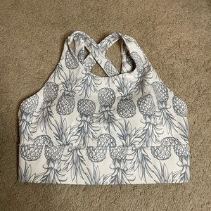 Pineapple Dreamy Sports Bra